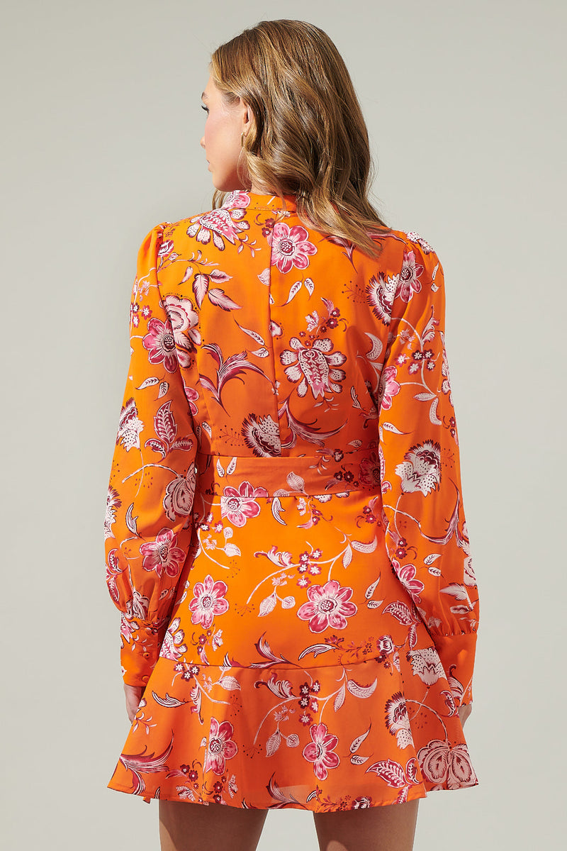 Cosmo Floral Flare Mini Dress Sugarlips