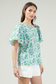 Gianna Floral Tune Puff Sleeve Top