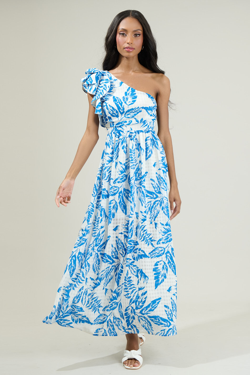 Polly Floral Ruffle Maxi Dress Sugarlips Polly Floral Ruffle Maxi Dress Sugarlips