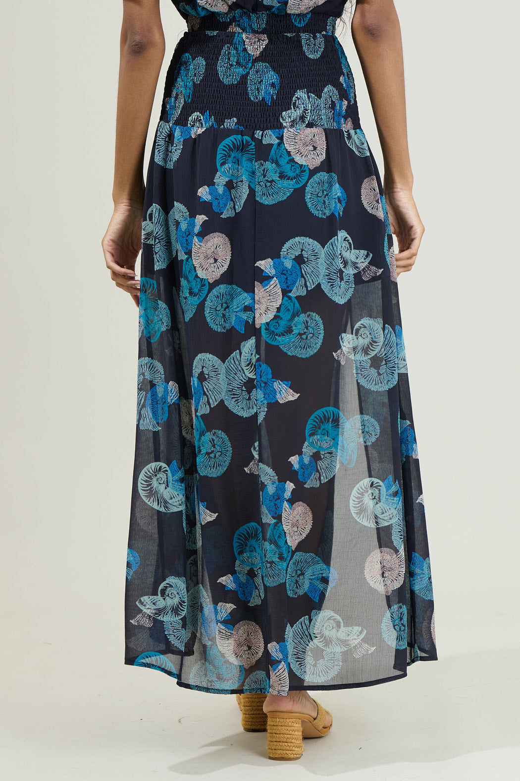 Estelle Shell Smocked Maxi Skirt Sugarlips Estelle Shell Smocked Maxi Skirt Sugarlips