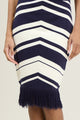 Lydia Striped Midi Skirt