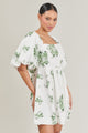 Ria Floral Marion Puff Sleeve Babydoll Mini Dress