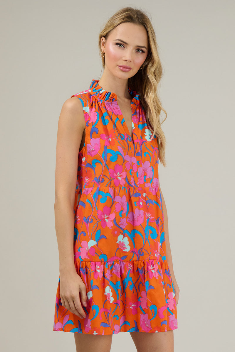 Baila Floral Gemmely Shift Mini Dress Sugarlips