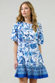 Salema Floral Button-Down Mini Dress