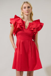 Wilma Ruffle Mini Dress