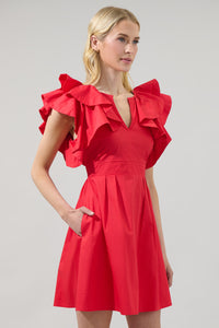 Wilma Ruffle Mini Dress