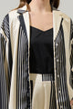 Eileen Striped Paulina Satin Oversized Shirt