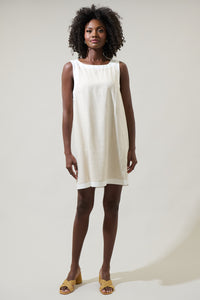 Analorra Color Block Sleeveless Mini Dress