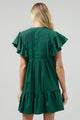 Lizzy Pleated Ruffle Mini Dress