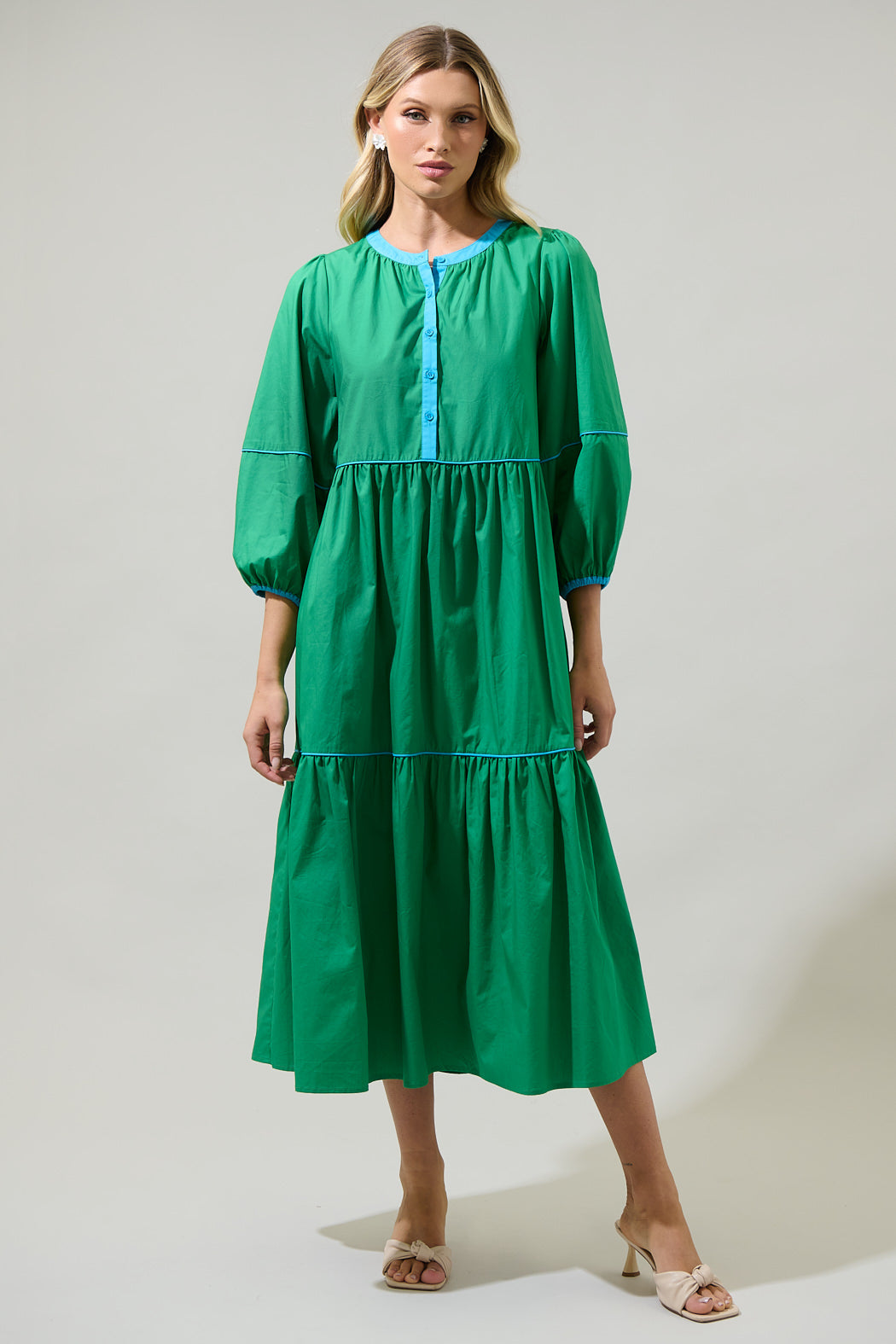 button front midi dress long sleeve Black Dorothy Perkins Jacquard Button Front Long Sleeve Midi Dress
