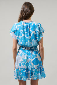 Kerela Floral Bumble Ruffle Mini Dress