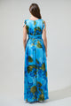 Neiva Floral Descanso Pleated Maxi Dress