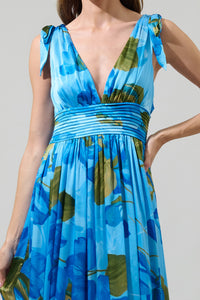 Neiva Floral Descanso Pleated Maxi Dress