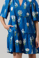 Madison Floral Dixie Split Neck Shift Dress