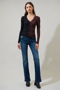 Olivia Mill Button Up Ribbed Cardigan