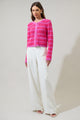 Kassidy Striped Cropped Cardigan