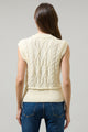 Loreli Cable Knit Sweater Vest Top