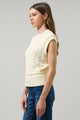 Loreli Cable Knit Sweater Vest Top