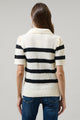 Elinor Striped Short Sleeve Sweater Top