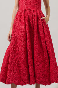 Arielle Jacquard Belle Strapless Maxi Dress