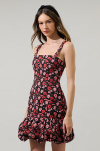 Fredonia Floral Eloy Ruffle Mini Dress