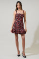 Fredonia Floral Eloy Ruffle Mini Dress