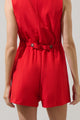 Malaga City Wrap Button Romper