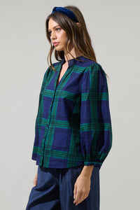 Harrisville Plaid Ima Button Up Top