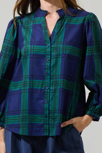 Harrisville Plaid Ima Button Up Top