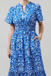 Lulu Floral Belraj Poplin Maxi Dress