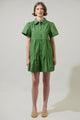 Xia Poplin Tiered Mini Dress
