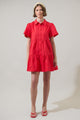 Xia Poplin Tiered Mini Dress
