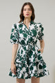 Kane Floral Stacie Button Down Mini Dress