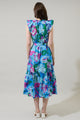 Lavera Floral Dynamite Button Midi Dress