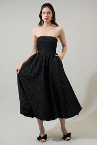 Arielle Jacquard Belle Strapless Maxi Dress