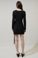 Karlie Pleated Fringe Tassel Mini Dress