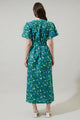 Laury Floral Mile Button Down Maxi Dress