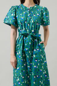 Laury Floral Mile Button Down Maxi Dress