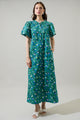 Laury Floral Mile Button Down Maxi Dress