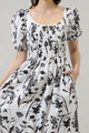 Leiden Floral Delfi Smocked Midi Dress