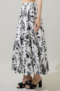 Leiden Floral Breda Tiered Maxi Skirt