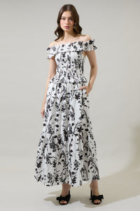 Leiden Floral Breda Tiered Maxi Skirt