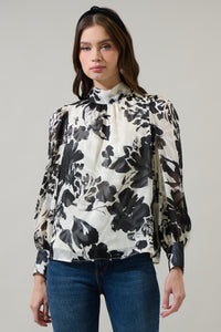 Nerine Floral Hillary Tana Long Sleeve Blouse