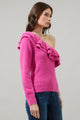 Wayne Ruffle One Shoulder Sweater Top