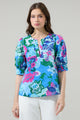 Lavera Floral Waterlilly Balloon Sleeve Top