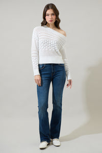 Redan Off the Shoulder Sweater Top