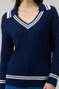 Nevaeh V Neck Knit Sweater