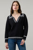 Haines Contrast Collared Sweater