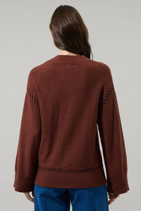 Dills Stitched Dropped Shoulder Sweater