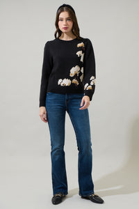 Nathalia Floral Long Sleeve Sweater